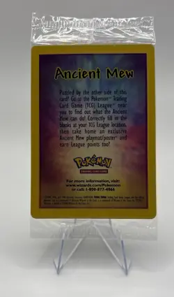 Pokemon TCG Ancient Mew Holo Card 2000 Movie Promo, Sealed Unopened (E) - Image 2