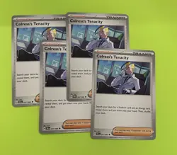 Colress’s Tenacity Supporter Trainer Card 57/64 Shrouded Fable MINT X 4 Playset - Image 1