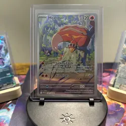 Pokemon TCG Heatmor Illustration Rare White Flare Card 104/086 NM/M Condition - Image 1