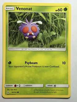Venonat (10) SM - Unbroken Bonds 10/214Yuka Morii LP-LP Pokemon Card - Image 1