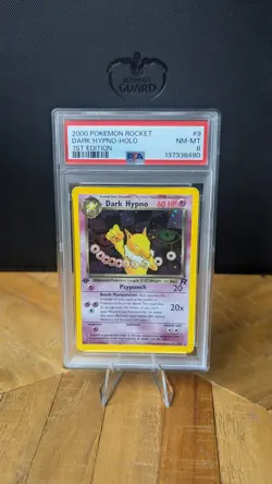 PSA 8 - Dark Hypno 9/82 Holo Rare 1st Edition - Team Rocket - Pokemon Card - Image 1