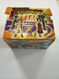 Pokemon Gym Heroes Empty Booster Box Broken Opened No Cards - Image 1