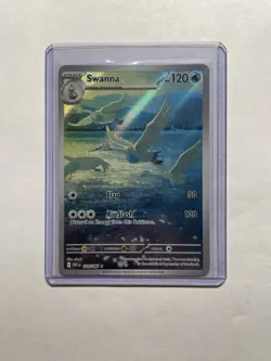 Pokemon Swanna Illustration Rare Holo SV White Flare 110/086 English TCG Card - Image 1