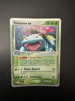 Venusaur ex 112/112 Holo Rare EX Fire Red & Leaf Green LP Pokemon Card - Image 1