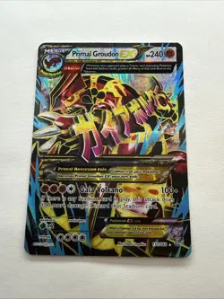 Primal Groudon EX 151/160 Secret Rare Full Art Pokemon Card XY Primal Clash NM - Image 1