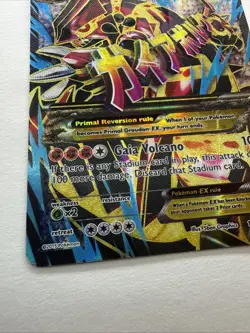 Primal Groudon EX 151/160 Secret Rare Full Art Pokemon Card XY Primal Clash NM - Image 4