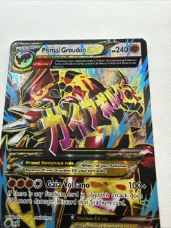 Primal Groudon EX 151/160 Secret Rare Full Art Pokemon Card XY Primal Clash NM - Image 5