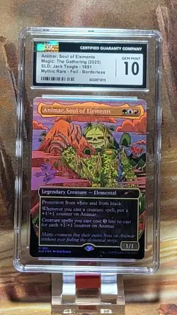 MTG Animar, Soul of Elements #1891 Rainbow Foil Secret Lair CGC 10 Gem Mint - Image 1