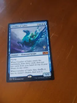 MTG Magic The Gathering - Cavalier of Gales with planeswalker stamp - Light Play - Image 1