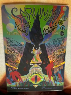Lord of the rings -MTG Saruman Of Many Colors - Borderless Poster Foil NM - Image 1
