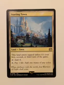 Magic: The Gathering MTG FINAL FANTASY #289 Starting Town Foil - Image 1