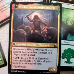 COMMANDER Magic Deck MTG - *WEREWOLVES & WOLF Red Green Tribal Flipout Attacks* - Image 2