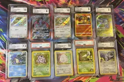 10 PSA CGC Graded Pokemon Lot Vintage and Modern 10 graded card lot (Lot #3) - Image 1