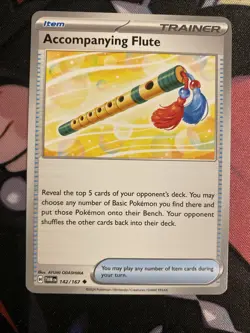 Pokemon TCG Twilight Masquerade Accompanying Flute 142/167 - Image 1