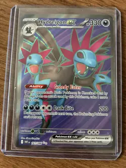 POKEMON WHITE FLAIR HYDREIGON EX 161/086 SV ULTRA RARE HOLO - Image 1