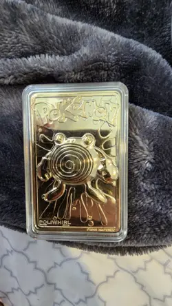 RARE 1999 Pokemon Poliwhirl #61 23K Gold Plated Limited Edition w/ COA &Pokeball - Image 3
