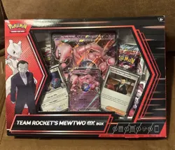 Team Rockets Mewtwo EX Box New Sealed Pokemon TCG - Image 1