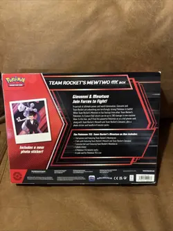 Team Rockets Mewtwo EX Box New Sealed Pokemon TCG - Image 2