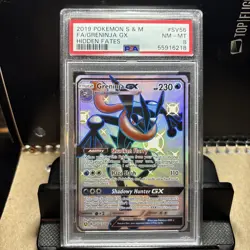Pokemon Greninja GX Shiny Full Art PSA 8 NM-MT 2019 Hidden Fates #SV56 - Image 1