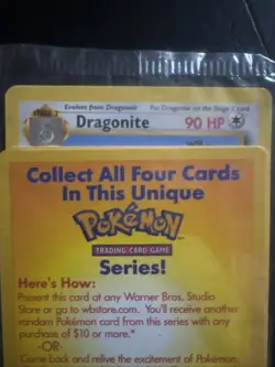 Dragonite Pokemon Black Star Promo WB Promo Sealed (WB Filler) - Image 2