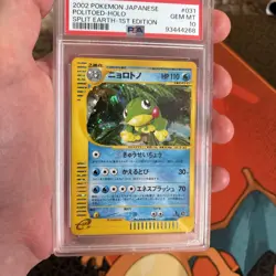 Pokemon 2002 Politoed 031/088 Holo Split Earth Japanese GEM MINT PSA 10 - Image 2