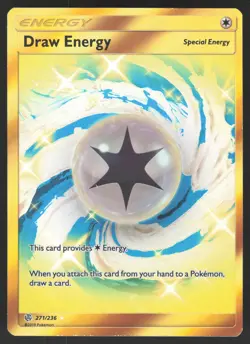 Draw Energy 271/236 Secret Rare Pokemon TCG Cosmic Eclipse NM - Image 1