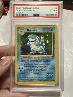 2000 POKEMON GAME BLASTOISE-HOLO PSA 4 VG/EX Base Set 2 - Image 4