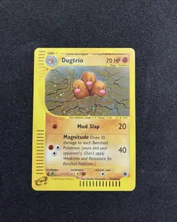 Pokemon Dugtrio #10/165 Holo Rare - 2002 Expedition Base Set - NM Cond. - Image 1