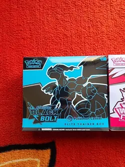 Pokemon Scarlet and Violet Black Bolt/White Flare Pokemon Center ETBs SEALED NEW - Image 2