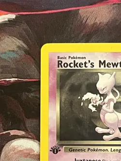 Team Rocket’s Mewtwo 1st Edition Pokemon Gym Challenge 14/132 read description - Image 3