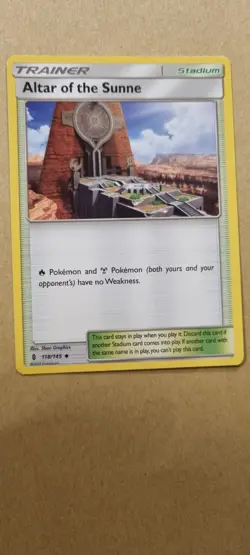 Altar of the Sunne - Pokemon TCG- LP - Uncommon - Guardians Rising - Free UK P&P - Image 1