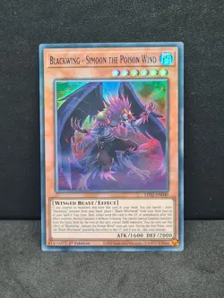 Yugioh - Blackwing - Simoon the Poison Wind Blue Ultra Rare LDS2-EN040 NM - Image 1