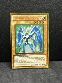 Yugioh Elemental HERO Prisma GLD3-EN014 Gold Rare Limited NM - Image 1