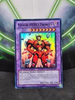 Yugioh Vision HERO Trinity GENF-EN091 Super Rare 1st Edition NM - Image 1