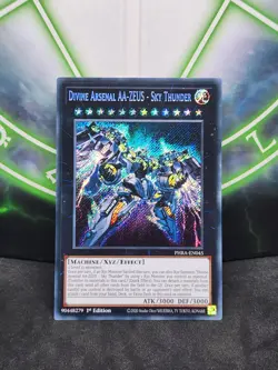 Yugioh Divine Arsenal AA-ZEUS - Sky Thunder PHRA-EN045 Secret Rare 1st Ed NM - Image 1