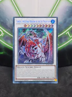Yugioh Lancea, Ancestral Dragon of the Ice Mountain BLTR-EN005 Secret 1st Ed NM - Image 1