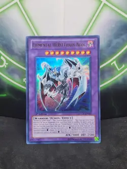 Yugioh Elemental HERO Chaos Neos LCGX-EN065 Ultra Rare 1st Edition NM - Image 1