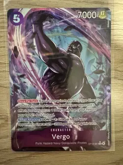 Vergo Alt Art OP14-061 One Piece TCG Azure Sea's Seven English NM Pack Fresh! - Image 1