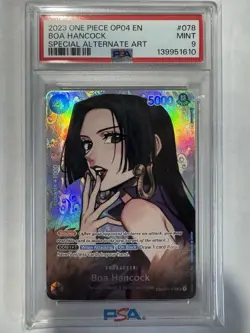 2023 ONE PIECE OP04-KINGDOMS OF INTRIGUE #078 BOA HANCOCK PSA 9🔥 - Image 1