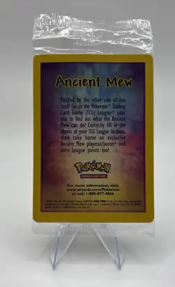 Pokemon TCG Ancient Mew Holo Card 2000 Movie Promo, Sealed Unopened (G) - Image 2
