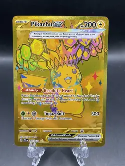 Pokemon TCG Pikachu EX Hyper Rare Card 179/131 Prismatic Evolutions NM - Image 1