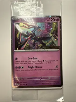 Sealed Pokemon Mega Evolutions Xerneas 064/132 Stamped Promo Card - Image 1