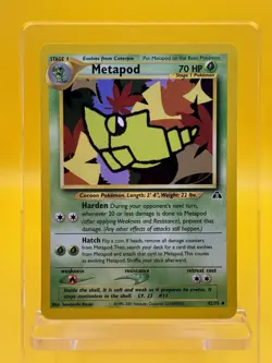 Metapod 42/75 Neo Discovery Vintage WOTC English 1999 Pokemon Card NM - Image 1