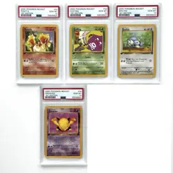 PSA 10 Pokemon 2000 Rocket 1st Edition THIN STAMP Error Cards Lot Non Holo WOTC - Image 1