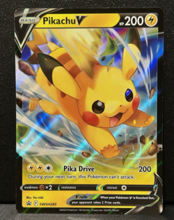 Pikachu V SWSH285 SWSH Promo Pokemon Card NM - Image 1