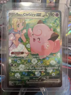 Pokemon TCG Lillie's Clefairy EX Journey Together Sir Card 184/159 NM Condition - Image 1