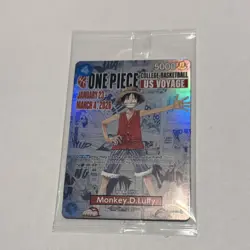 Bandai One Piece Card Game Monkey.D.Luffy US Voyage Promo Holo ST01-001 - Image 5