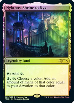 MTG New Mint FOIL Nykthos, Shrine to Nyx Promo Magic Card Sealed Package - Image 2