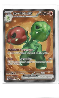 Scovillain ex Pokemon Card - Double Type Ability & Spicy Rage - Image 1