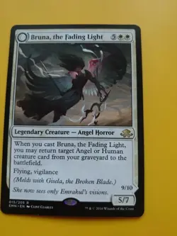 Bruna, the fading light. Angel horror ELD Magic the Gathering Card. - Image 2